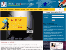 Tablet Screenshot of indiandancesport.org